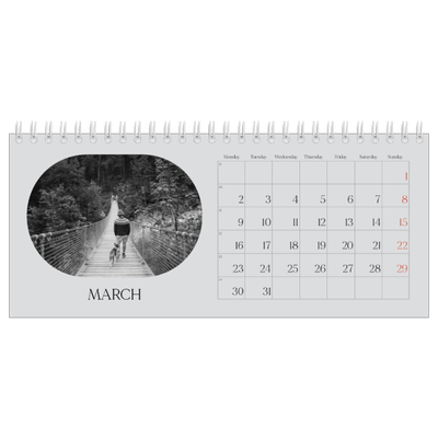 Desk calendars — Open road [March]