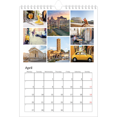 A4 Photo Calendar — Framework [April]