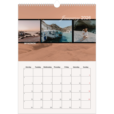 A3 photo calendars — Adventure wanderlust [January]