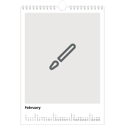 A4 Photo Calendar — Design your own calendar [February]