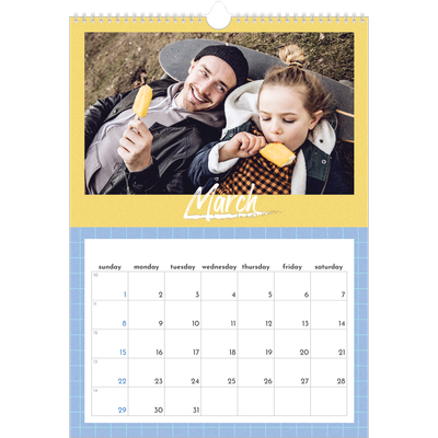 A3 photo calendars — Colour and pattern [March]