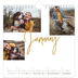Square calendars  — Gold marker pen [January]