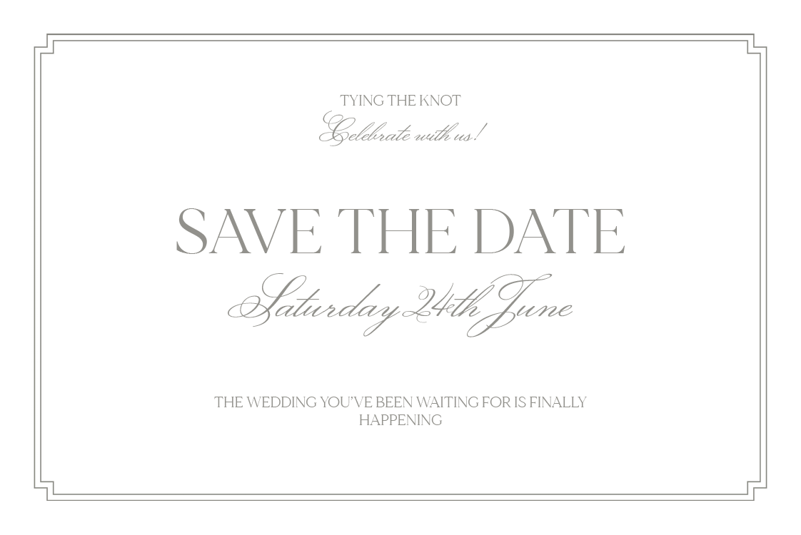Save the date — Beautiful typography