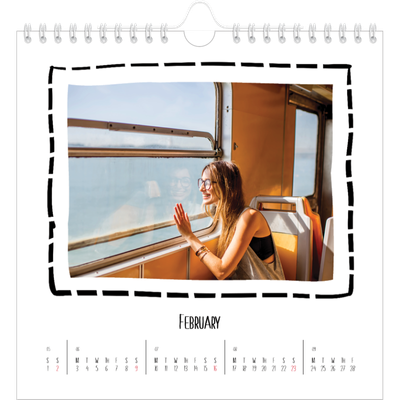 Square calendars  — Scrapbook snapshots [February]
