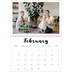 A4 Double Photo Calendar — Handwritten [February]