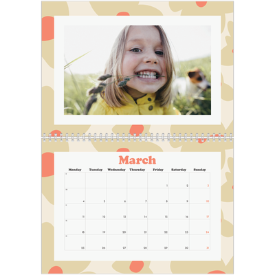 A4 Double Photo Calendar — Playing with pattern [March]