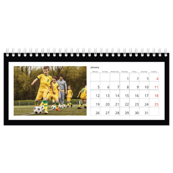 Desk Photo Calendar — Black frame