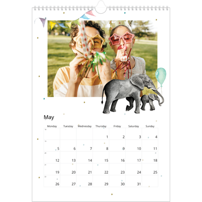 A3 photo calendars — Watercolour animals [cover]