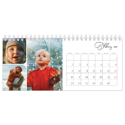 Desk calendars — Snapshots and script [February]