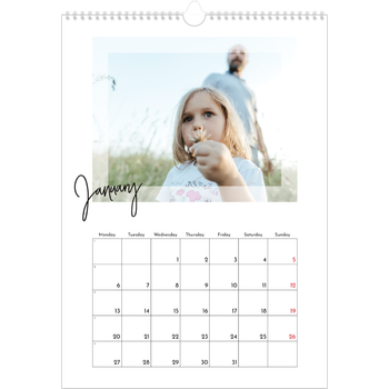 A3 Photo Calendar — Clear frame