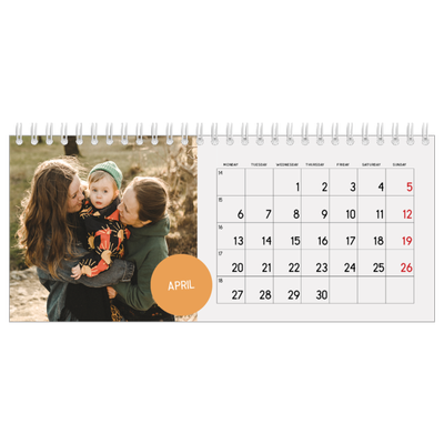 Desk calendars — Photo sticker [April]