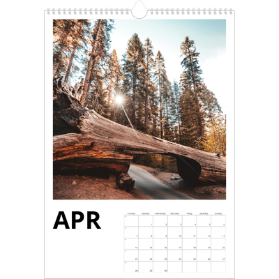 A3 photo calendars — White space [April]