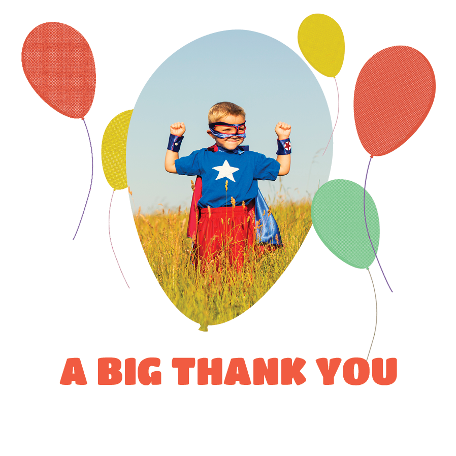 Thank you cards — Balloons