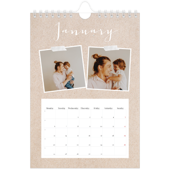 A5 portrait — Scrapbook calendar