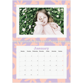 A4 Double Photo Calendar — Playing with pattern