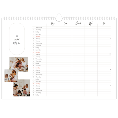 Family Planners A3 Landscape — Making plans Planner - Family of 5 [cover]