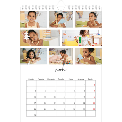 A4 Photo Calendar — Photo arrangements [March]