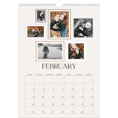 A3 photo calendars — Wall photo gallery [February]