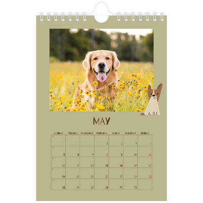A5 Photo Calendar — Playful puppy [cover]