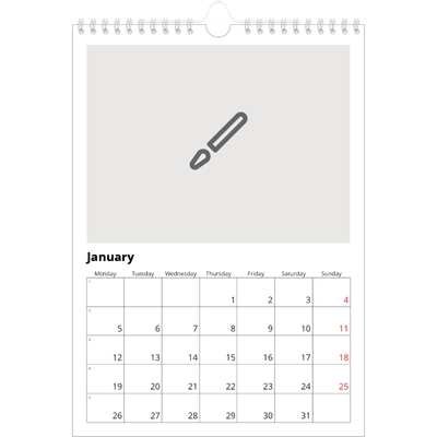 A4 Photo Calendar — Design your own calendar [January]