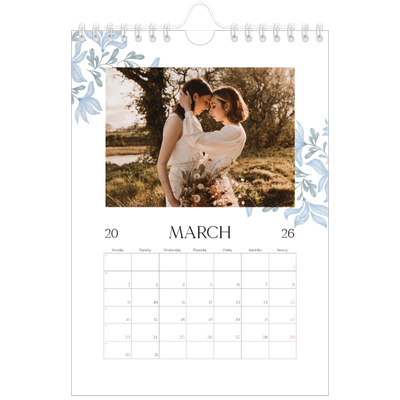 A5 Photo Calendar — Elegant floral [March]