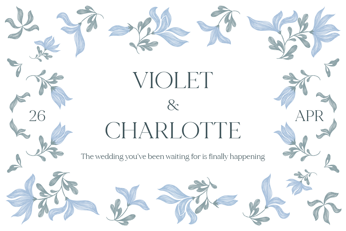 Invitations — Elegant floral