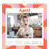 Square calendars  — Playing with pattern [April]