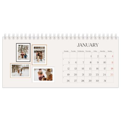 Desk calendars — Wall photo gallery [January]