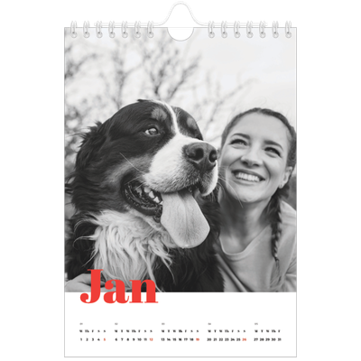 A5 Photo Calendar — A bold year [January]