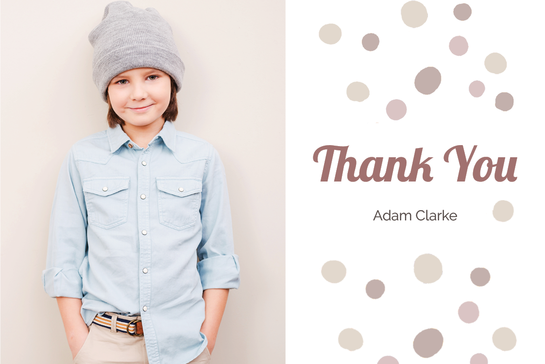 Thank you cards — Freehand spots