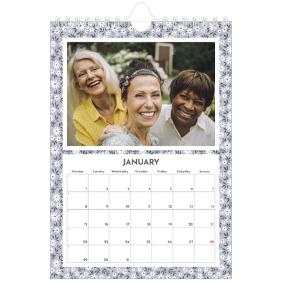 A5 Photo Calendar — Full bloom [January]
