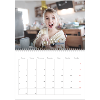 A4 Double Photo Calendar — Twelve big months [cover]