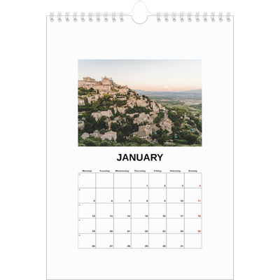 A4 Photo Calendar — Simple photo [January]