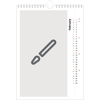 A4 Photo Calendar — Design your own calendar [February]