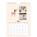 A5 Photo Calendar — Dog paws and doodles [March]