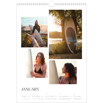 A3 Photo Calendar — Surfing sunsets