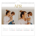 Square calendars  — Big gold text [April]