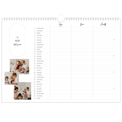 Family Planners A3 Landscape — Making plans Planner - Family of 3 [cover]
