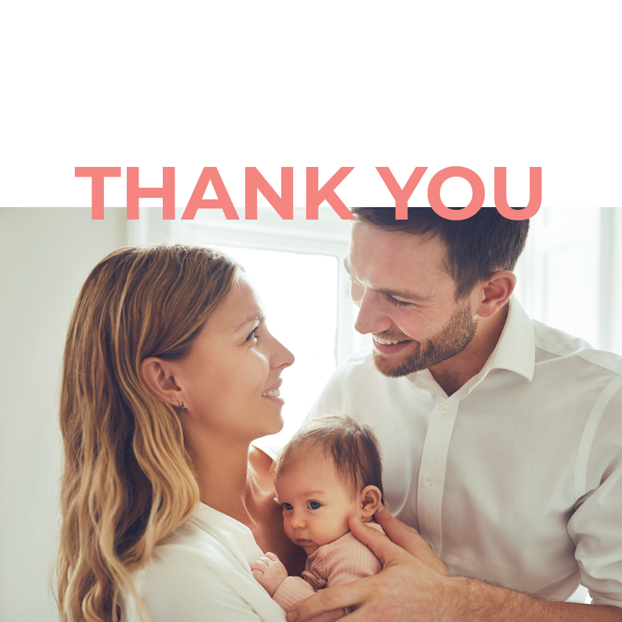 Thank you cards — It's a girl!