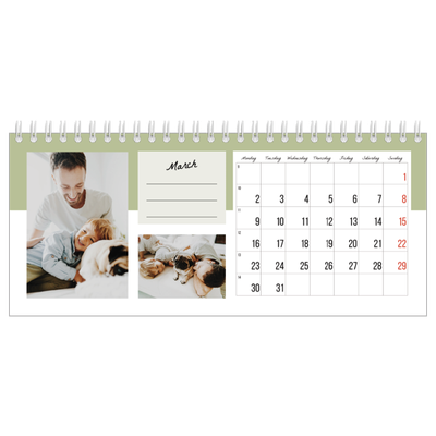 Desk calendars — List Calendar [March]