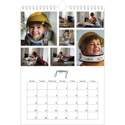 A4 Photo Calendar — Photo arrangements [January]