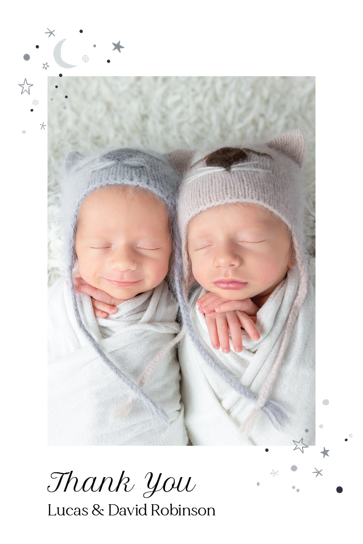 Thank you cards — Magic stardust