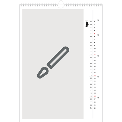 A3 photo calendars — Design your own calendar [April]