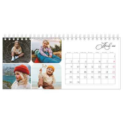 Desk calendars — Snapshots and script [March]