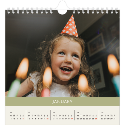Square calendars  — Pastel chapters [January]