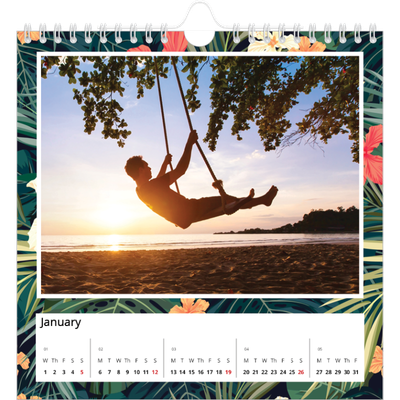 Square calendars  — Vivid plant life [January]
