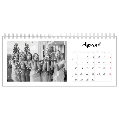 Desk calendars — Handwritten [April]