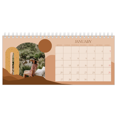 Desk calendars — Neutral mountains [January]