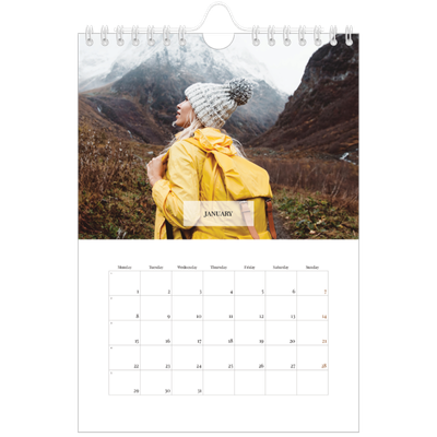 A5 Photo Calendar — Classic calendar [January]