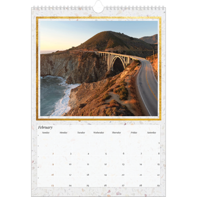 A3 photo calendars — Classic Marble [February]